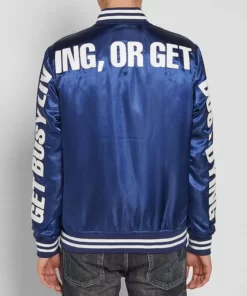 Tokyo Japan Neighborhood Bomber Satin Varsity Jacket.