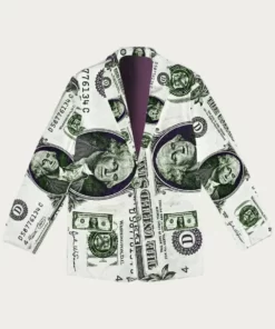 US Dollar Pattern Printed Coat