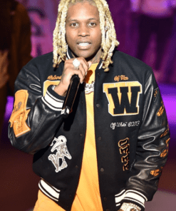 american rapper lil durk varsity jacket