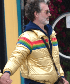 doyle bramhall gold puffer jacket