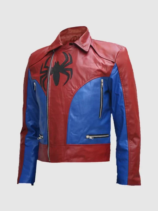 Red And Blue Leather Jacket