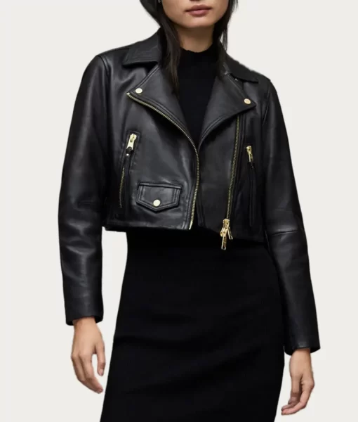 All-American-Season-5-Samantha-Logan-Cropped-Leather-Jacket-1