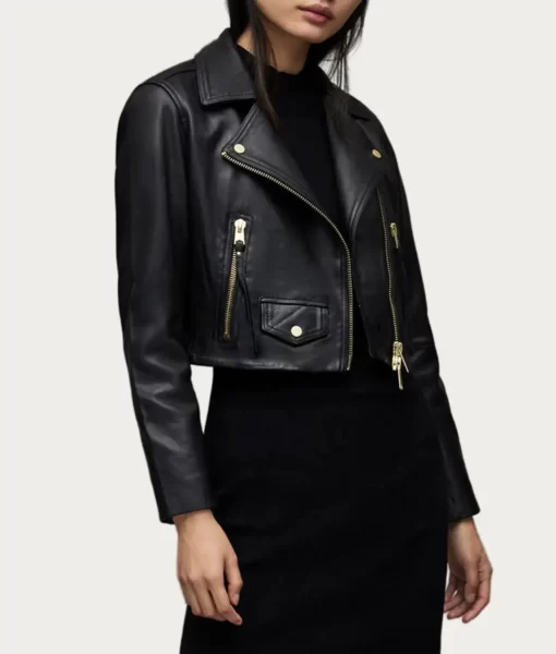 All-American-Season-5-Samantha-Logan-Cropped-Leather-Jacket