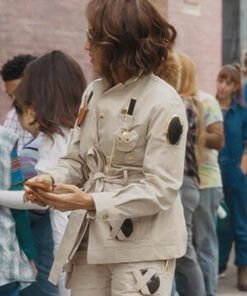 And Just Like That Nicole Ari Parker Khaki Utility Jacket