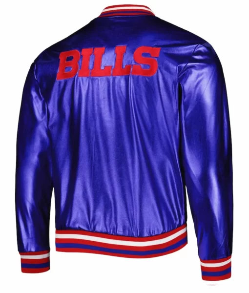 Buffalo Bills Metallic Royal Blue Jacket.