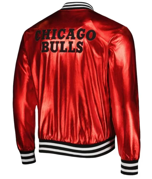 Chicago Bulls Metallic Red Jacket.
