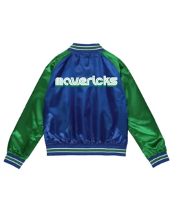 Dallas Mavericks City Edition Lightweight Satin Jacket.