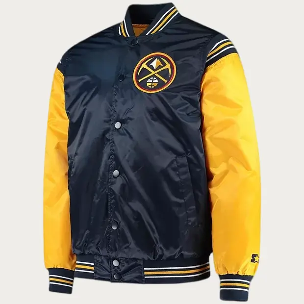 Denver Nuggets The Enforcer Varsity Jacket | Universal Jacket