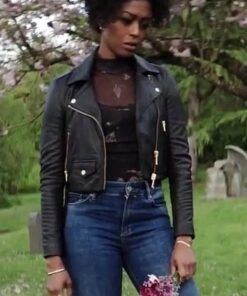Double Life Jo Creuzot Biker Leather Jacket