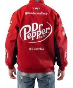 dr. pepper red cotton racing jacket