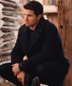 Evan-Film-Simulant-2023-Robbie-Amell-Black-Woolen-Coat-539x700