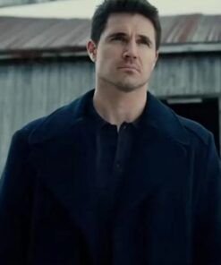 Evan-Film-Simulant-Robbie-Amell-Black-Woolen-Coat-539x700