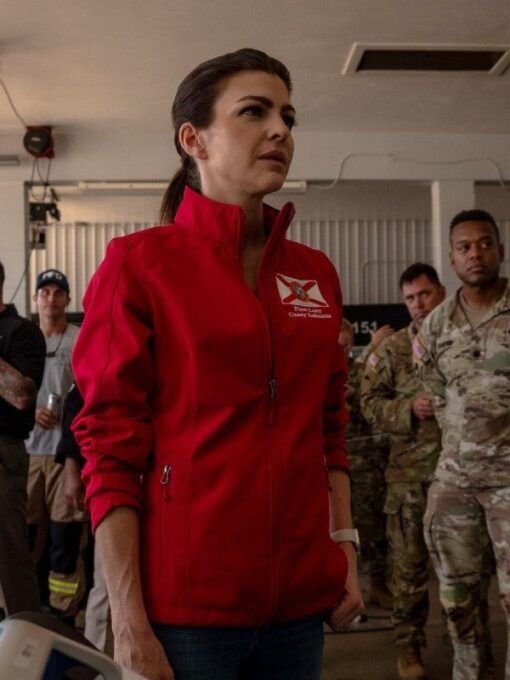 First Lady of Florida Casey Desantis Red Jacket