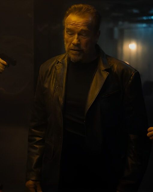 Fubar 2023 Arnold Schwarzenegger Leather Jacket