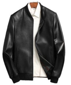 Gendry-Genuine-Black-Aviation-Men-Sheepskin-Real-Leather-Coat