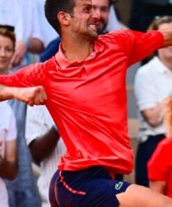 Grand French Open 23rd Novak Djokovic 23 Red T-Shirt 2023