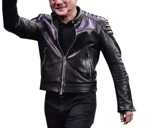 Jensen-Huang-Nvidia-CEO-Black-Biker-Leather-Jacket