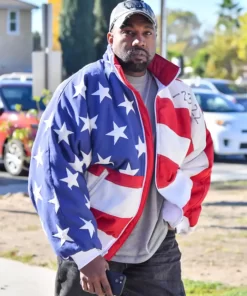 Kanye West American Flag Bomber Jacket