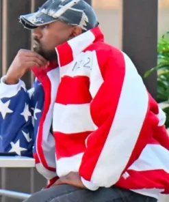 Kanye West American Flag Jacket