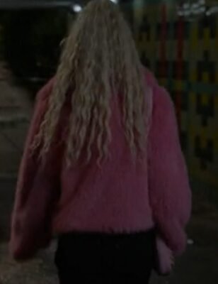Ted Lasso Juno Temple Pink Fur Coat | Universal Jacket