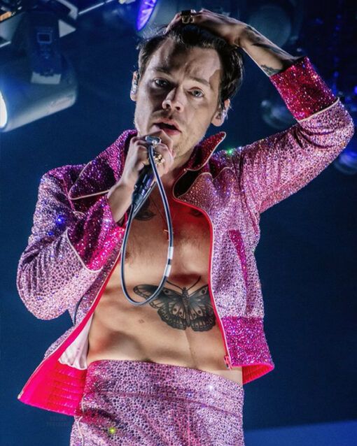 Love On Tour Harry Styles Pink Sequin Jacket