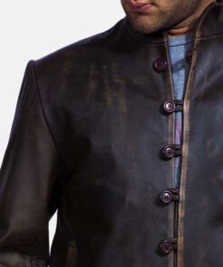 Drakeshire Brown Leather Jacket