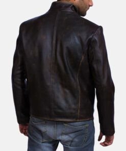 Drakeshire Brown Leather Jacket