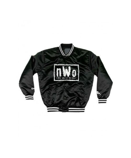 Men’s Nwo Black And Grey Satin Lettermen Varsity Jacket