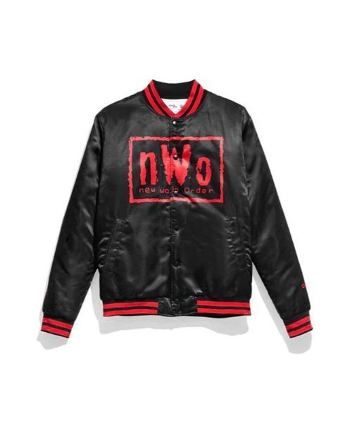 Men’s Nwo Black And Red Satin Lettermen Varsity Jacket