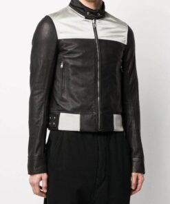 Mens Slim Fit Biker Leather Jacket 2023