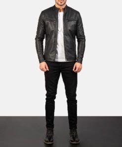 Ionic Black Leather Jacket