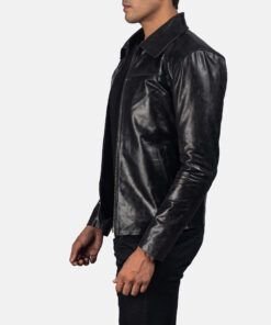 Mystical Black Men's Leather Jacket