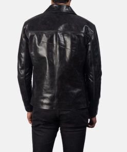 Mystical Black Men's Leather Jacket