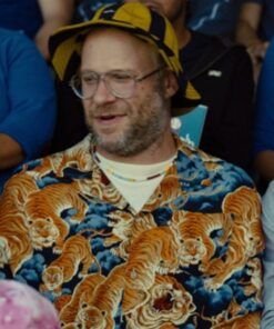 Platonic Seth Rogen Printed Oversized Shirt