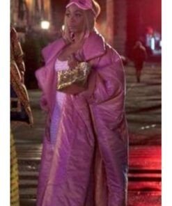 Renee-TV-Series-Run-The-World-S02-Bresha-Webb-Pink-Puffer-Coat-539x700