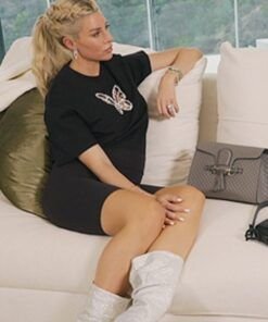 Selling Sunset S06 Heather Rae Young Butterfly Embellished T-Shirt 2023