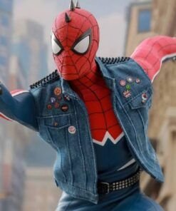 Spider Man Across the Spider-Verse 2023 Spider Punk Blue Denim Vest