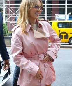 Sydney Sweeney Bai Event Pink Trench Coat 2023