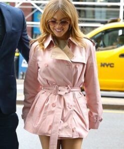 Sydney Sweeney Bai Event Pink Trench Coat