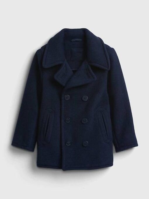 Toddler’s Navy Blue Pea Coat