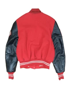 Vintage Lakers Softball Champs Leather Wool Varsity Jacket.