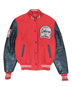 Vintage Lakers Softball Champs Leather Wool Varsity Jacket