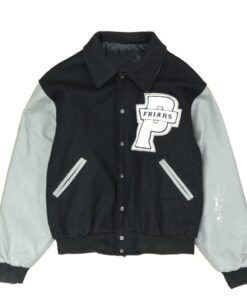 Vintage Providence College Friars Leather Wool Varsity Jacket