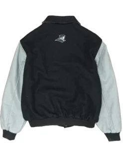Vintage Providence College Friars Leather Wool Varsity Jacket.