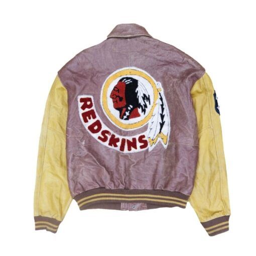Vintage Washington Redskins Leather Varsity Jacket.