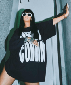 rihanna use a condom black t-shirt