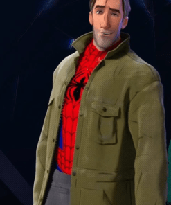 spider man into the spider-verse peter b parker coat