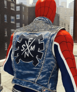 spider punk vest