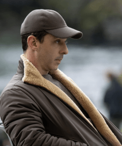 succession s04 jeremy strong shearling brown jacket