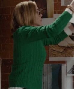 A-Royal-Christmas-Crush-2023-Katie-Cassidy-Green-Knit-Sweater-539x700